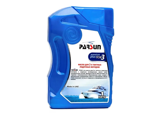 Масло для двотактних двигунів Parsun TCW3 Premium Plus, 1л Фото 2